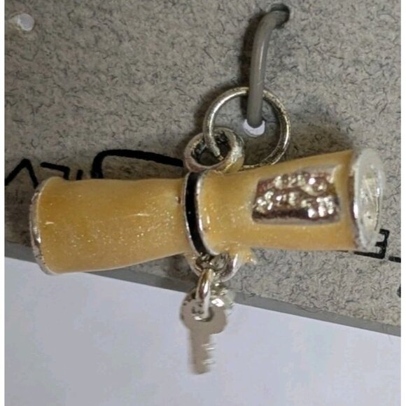 2 Sterling Silver Charms Graduation Cap Diploma Hat Pendant Grad Gift Deadstock - Picture 4 of 11